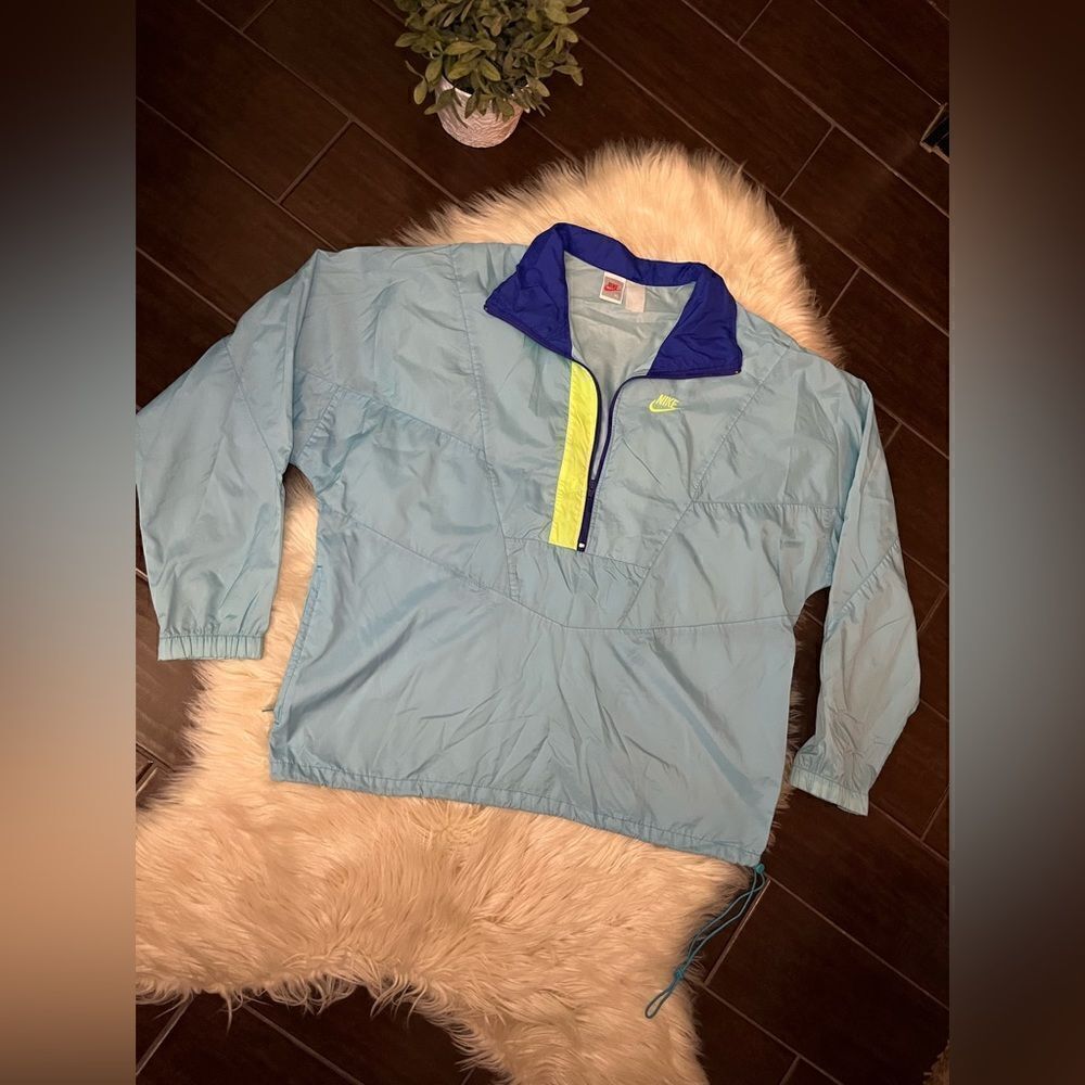 Nike Vintage blue windbreaker sz XL